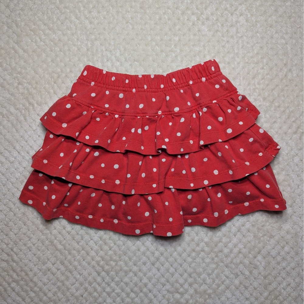 Hanna Andersson Red Polka Dot Ruffle Skort Size 100 (US 4)